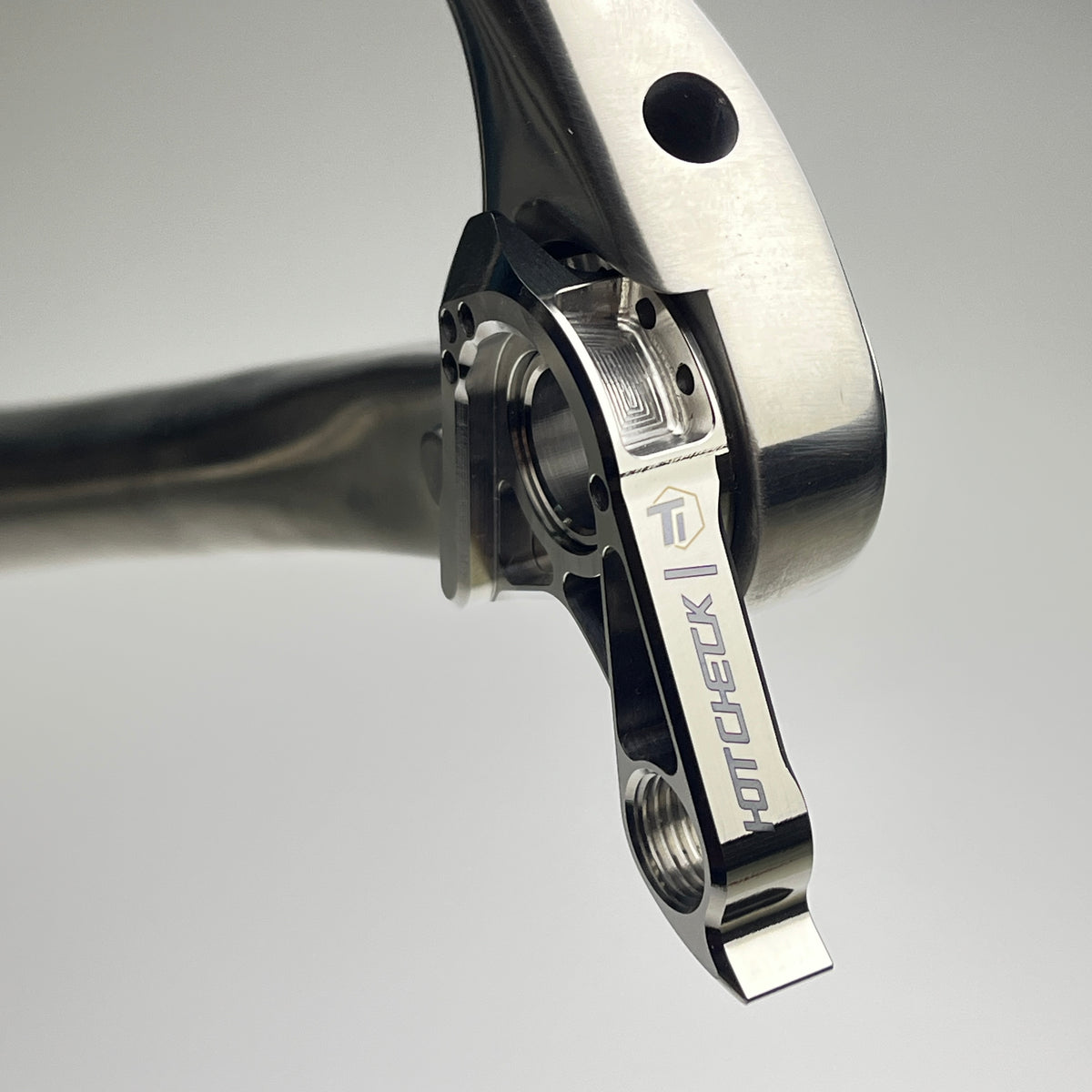 Hot Check x TiParts Titanium Universal Rear Derailleur Hanger (UDH RD Hanger) | Shimano & SRAM