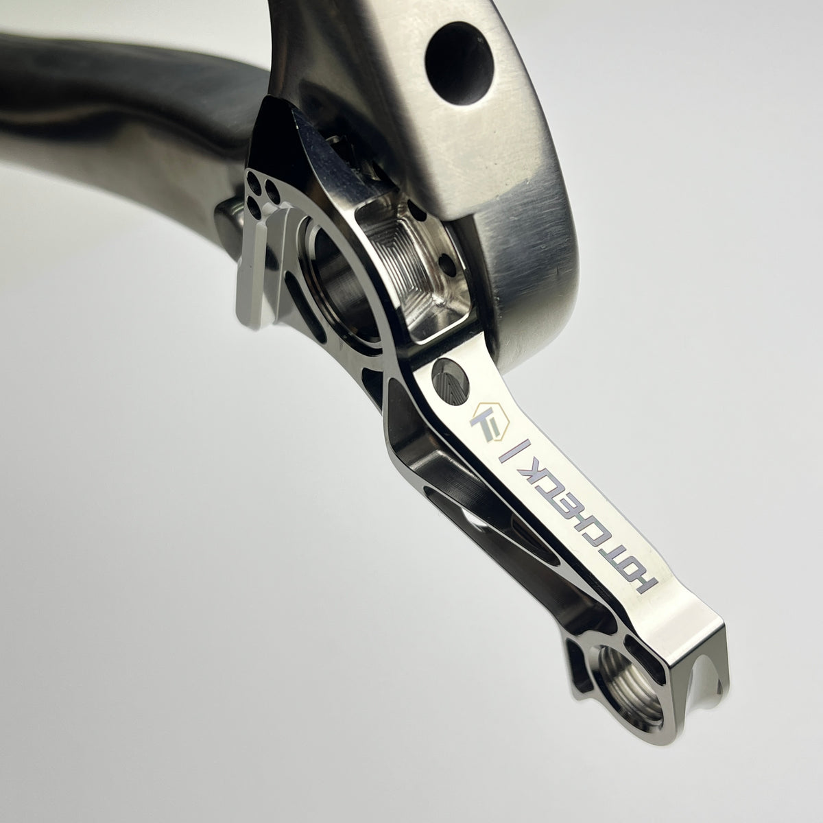 Hot Check x TiParts Titanium Universal Rear Derailleur Hanger (UDH RD Hanger) | Shimano & SRAM