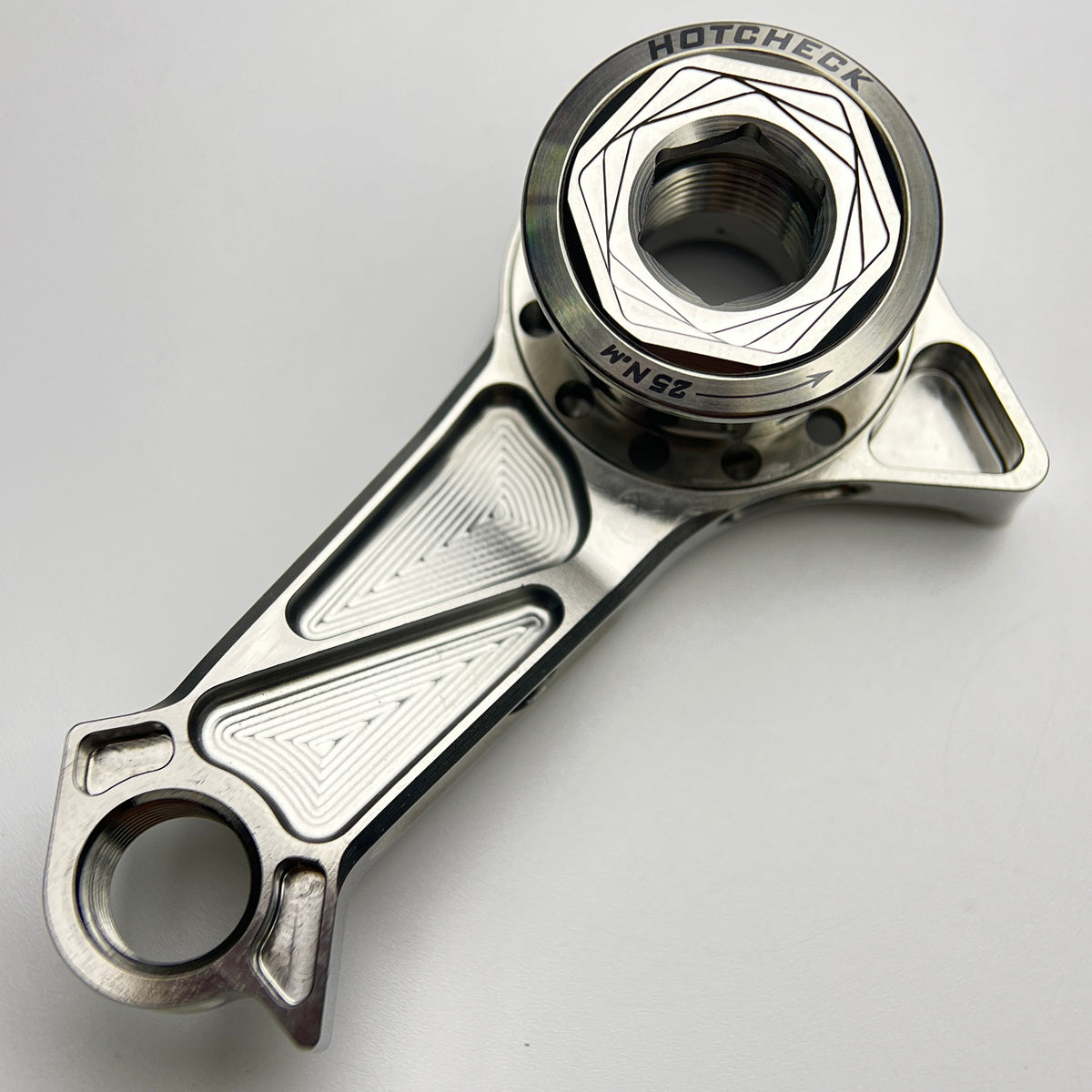 Hot Check x TiParts Titanium Universal Rear Derailleur Hanger (UDH RD Hanger) | Shimano & SRAM