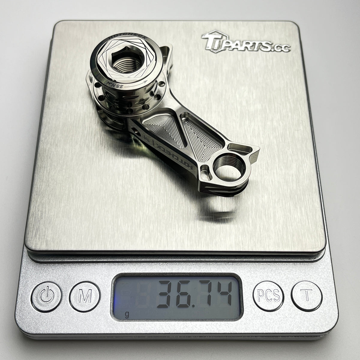 Hot Check x TiParts Titanium Universal Rear Derailleur Hanger (UDH RD Hanger) | Shimano & SRAM