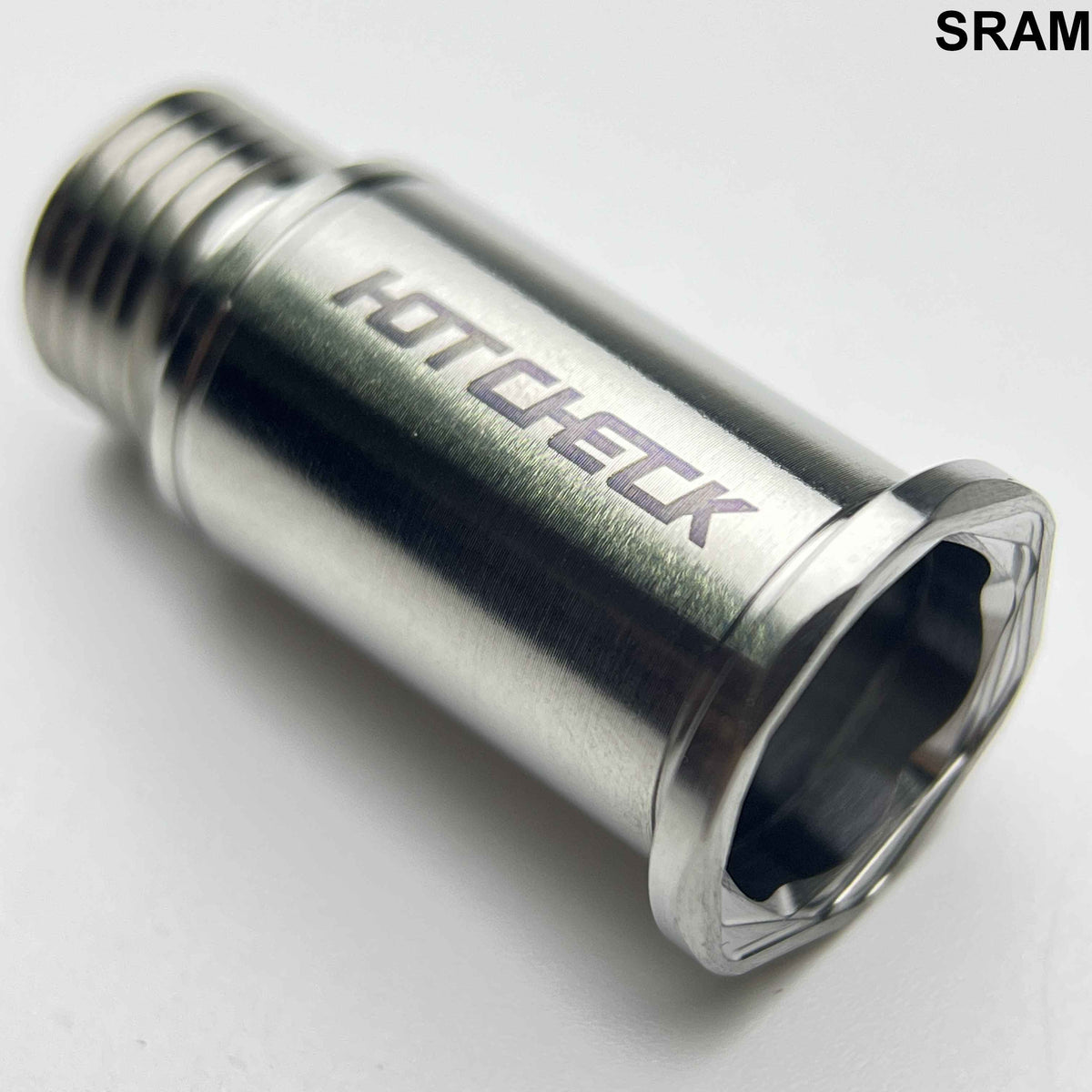 HotCheck x TiParts Titanium bakväxels (RD) ledaxel | Shimano SRAM
