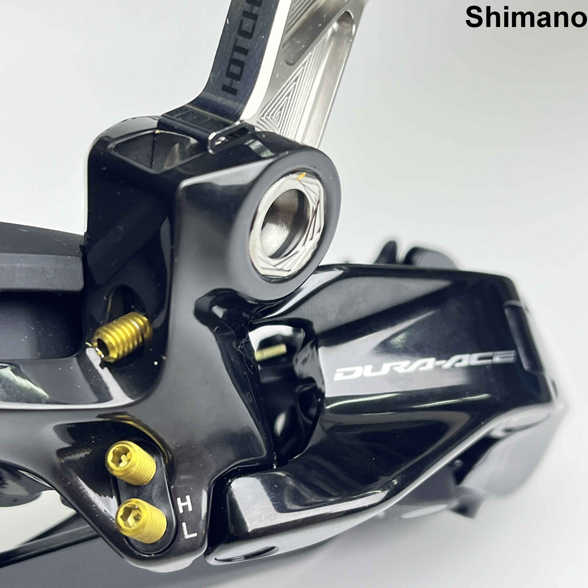 HotCheck x TiParts Titanium bakväxels (RD) ledaxel | Shimano SRAM