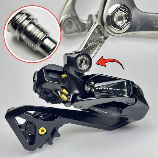 HotCheck x TiParts Tytanowa oś przegubu tylnej przerzutki (RD) | Shimano SRAM