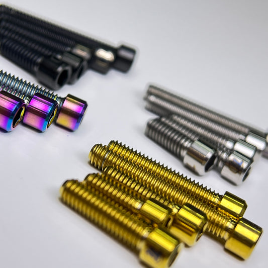 Titanium Rear Derailleur Limit Screws | Hi, Lo, B Limit Screws | Shimano/SRAM/L-Twoo/Sensah