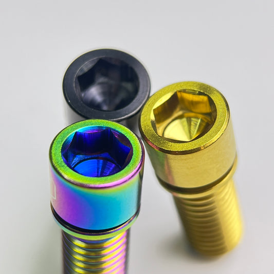 Tornillo de potencia BMX con tapa M8 de titanio | Para Fit Fiend Fly WeThePeople Sunday Kink Cult Eastern Haro Mongoose Elite Stolen