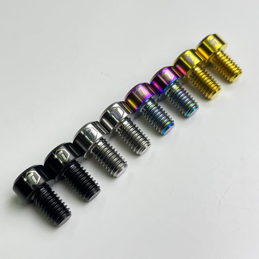 สกรูยึดสายเบรกไทเทเนียม M6x10 | สลักเบรกขอบล้อ Shimano 105 Ultegra Dura Ace SRAM Rival Force