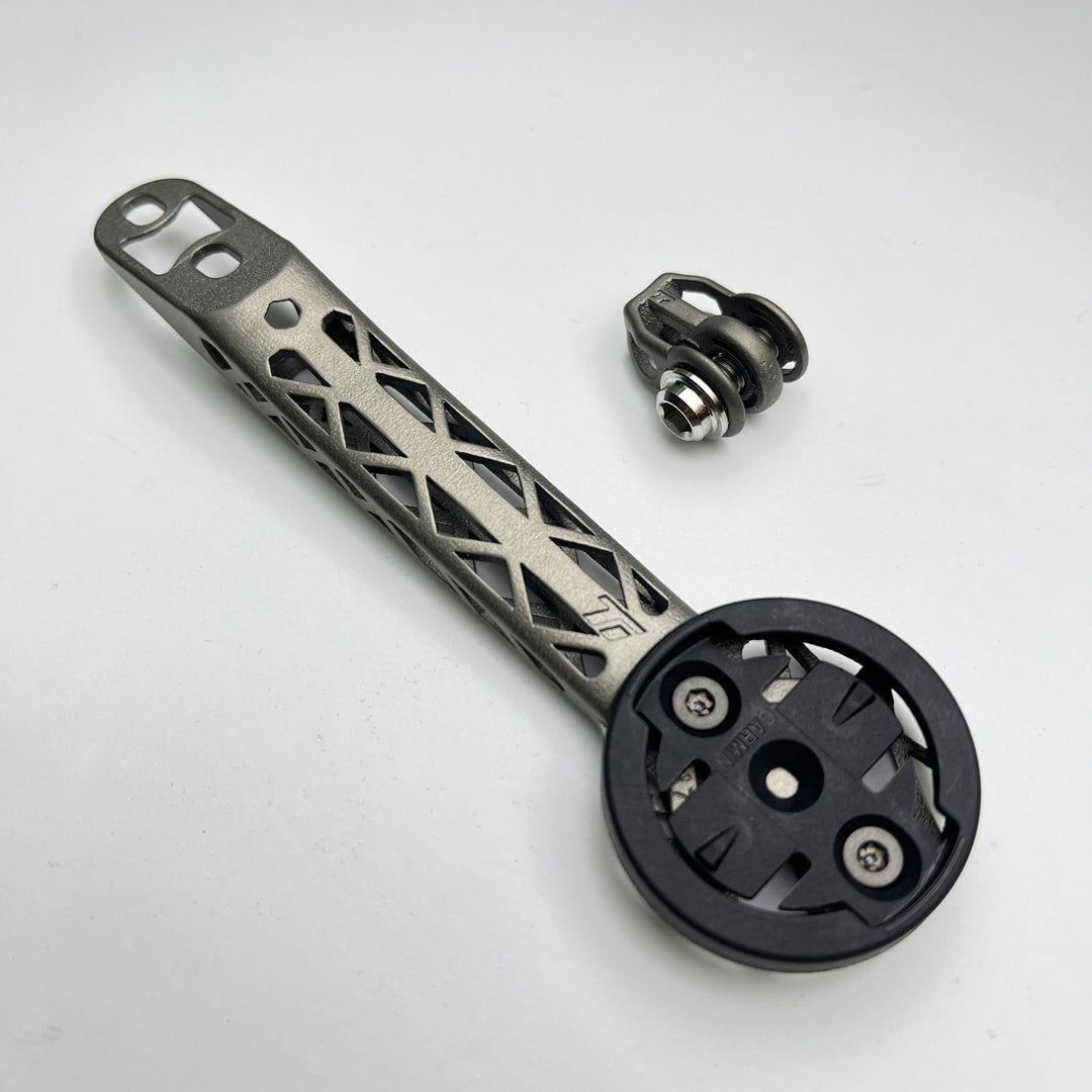 montop fahrradcomputer Cannondale MOMO Design Titanium 3D Print Computer Mount | Garmin Wahoo Bryton