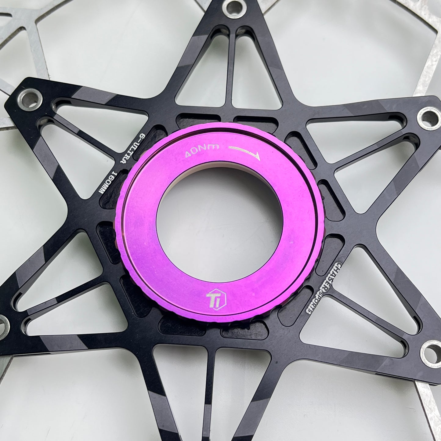 Titanium Centerlock Rotor Lock Ring | Outer Spline | Shimano SRAM