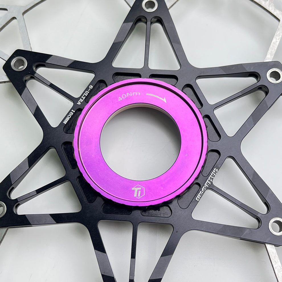 Titanium Centerlock Rotor Cover for Shimano SRAM | Center Lock ...