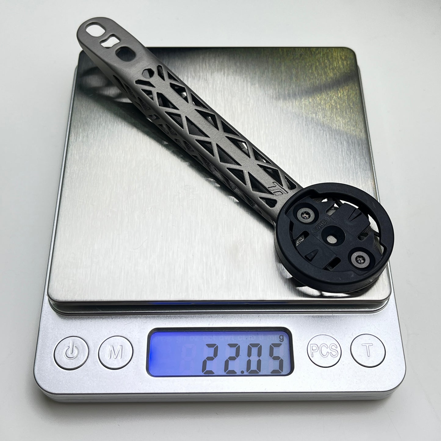 Grigio Carbonio T1000 HM Aero Titanium Držák pro 3D tisk na počítač | Garmin Wahoo GrigioCarbonio