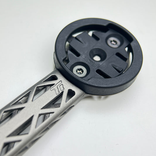 Grigio Carbonio T1000 HM Aero Titanium Držák pro 3D tisk na počítač | GC Italy Integrovaný držák GoPro Light Bracket na řídítka pro Garmin 1050 Wahoo Ace