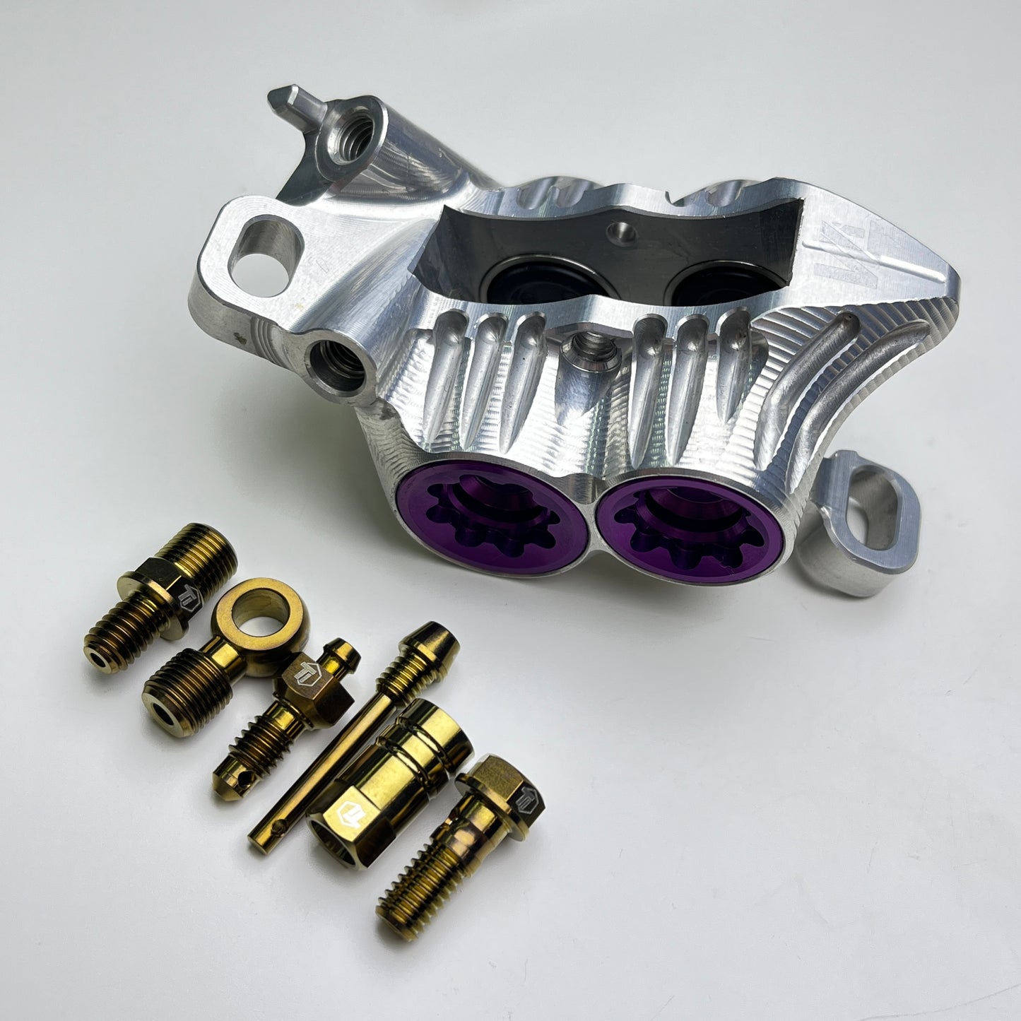 Kit de mise à niveau en titane pour freins Hope Tech V4 / Race | Kit de mise à niveau GR4 pour freins Hope Tech VTT Enduro DH | Vis en titane grade 5