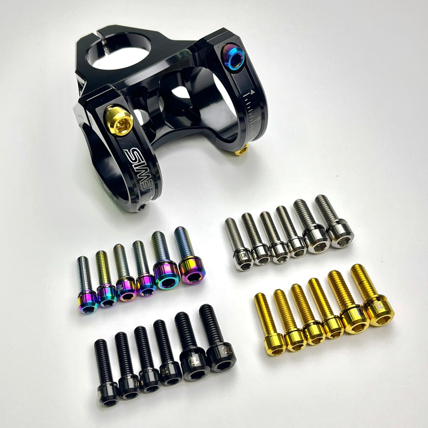 جذع دراجة جبلية من الألومنيوم بتقنية CNC من Lewis FX | قطر 35 مم، وطول 40 مم، ومناسب لدراجات Enduro Trail 7075