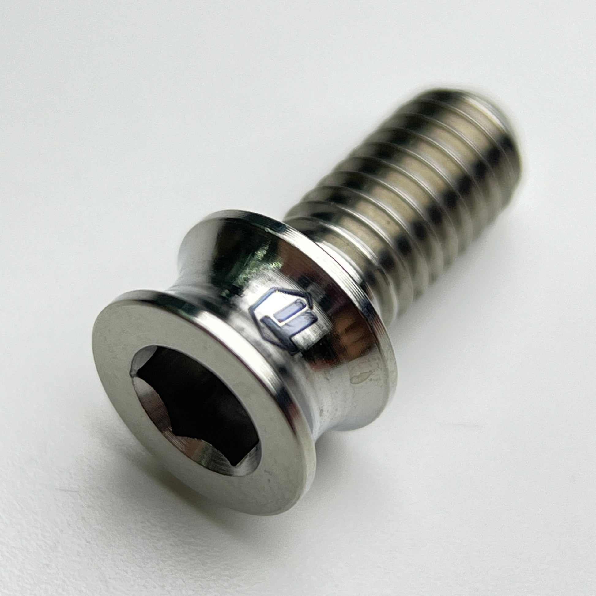Titanium silver bolt for Specialized rear derailleur hangers