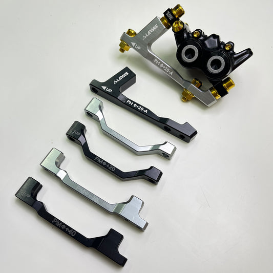 Lewis MTB adaptér kotoučové brzdy | 160 mm až 180 mm až 203 mm až 220 mm CNC design pro MTB eMTB Ebike