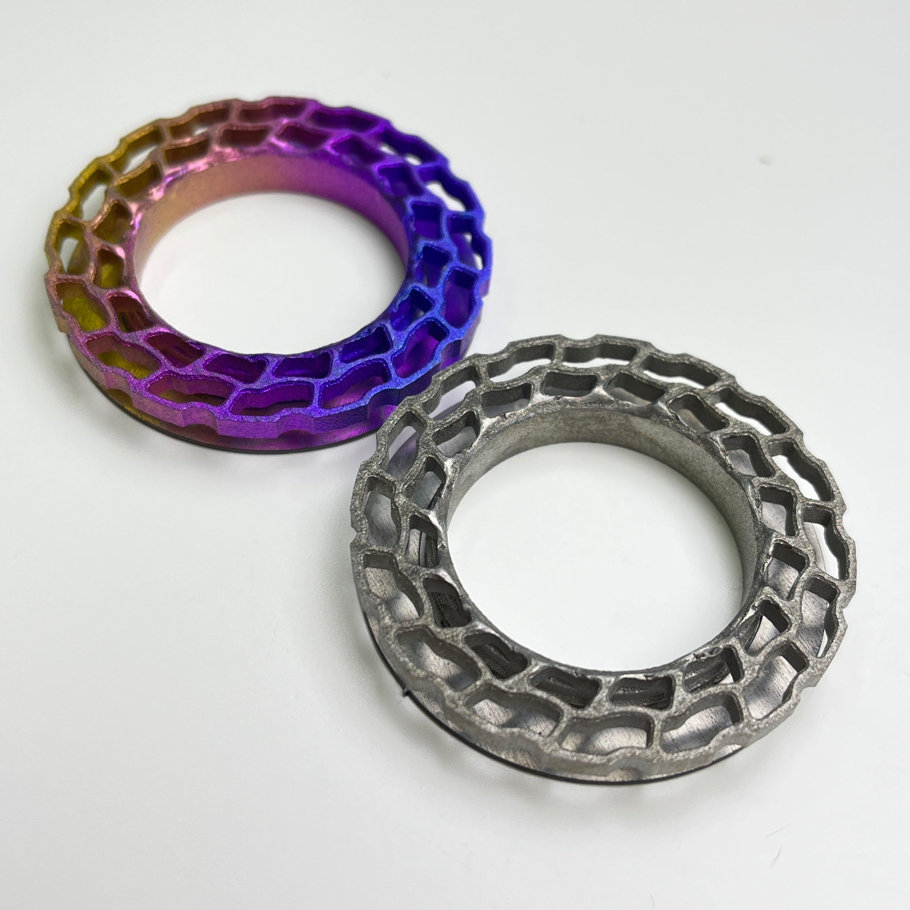 Titanium 3D Ti Printed CenterLock Cover for Shimano Sram
