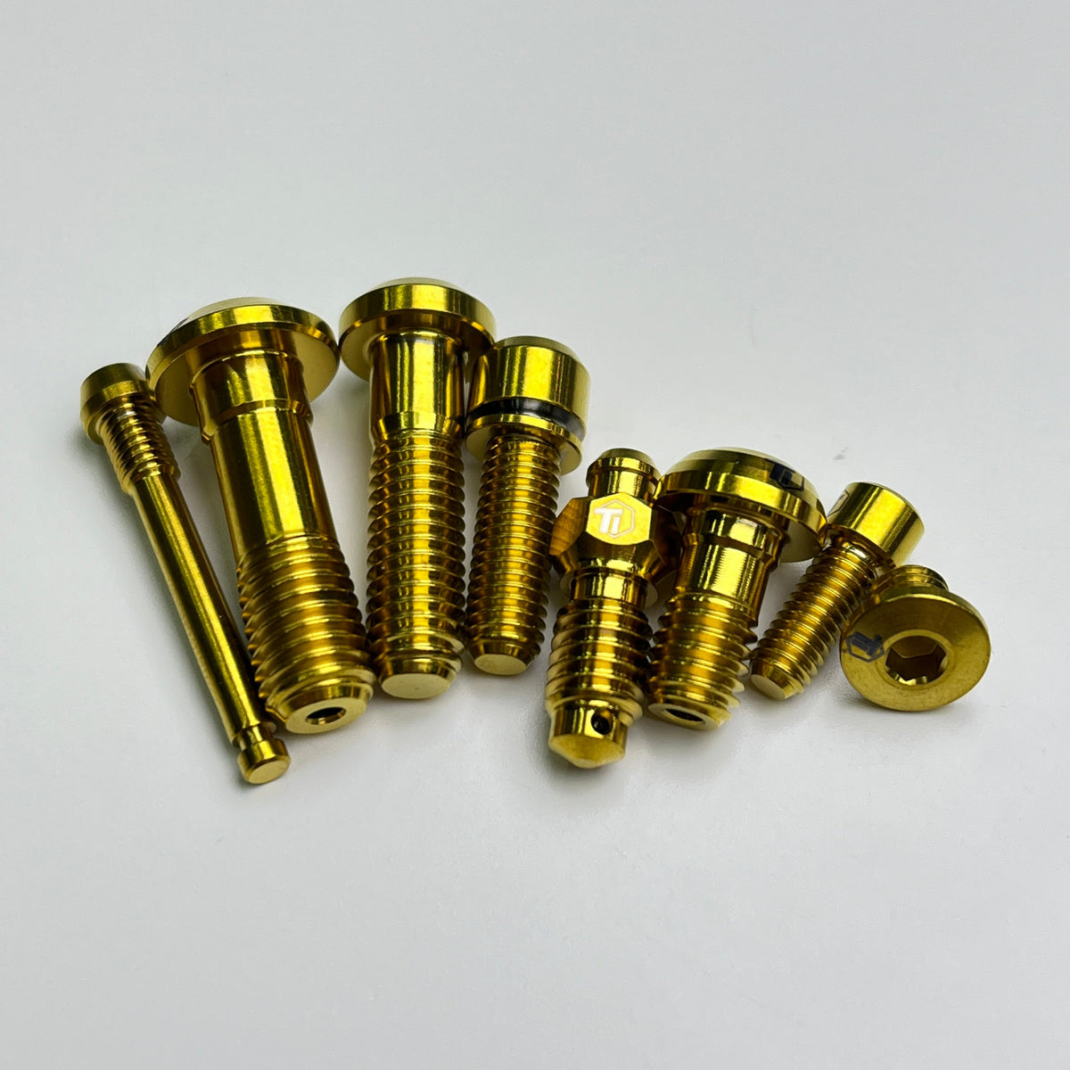 Set 6 Viti M6 X 18 Mm Per Pinza Freno A Disco Bici, Con Guarnizioni, Colore Verde (o Altri Colori)