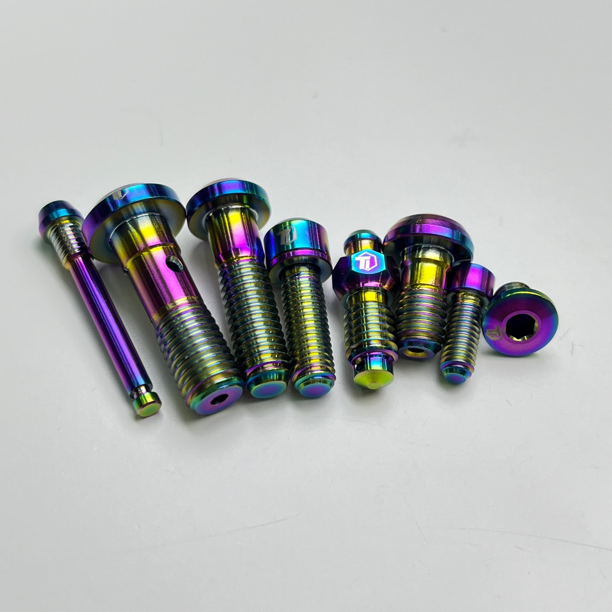 Ti-Parts titanium bolt upgrade kit for Shimano Saint Zee and M8020 brakes