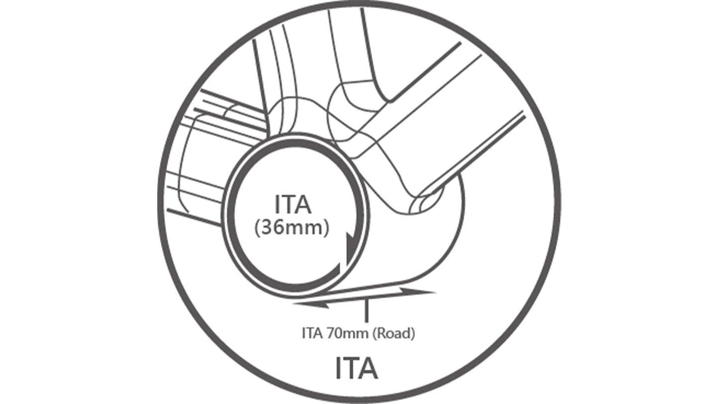 TRiPEAK ITA 70mm 3-in-1 Bottom Bracket | Ceramic/Steel Bearings | Shimano Hollowtech II, SRAM DUB, Rotor 3D+