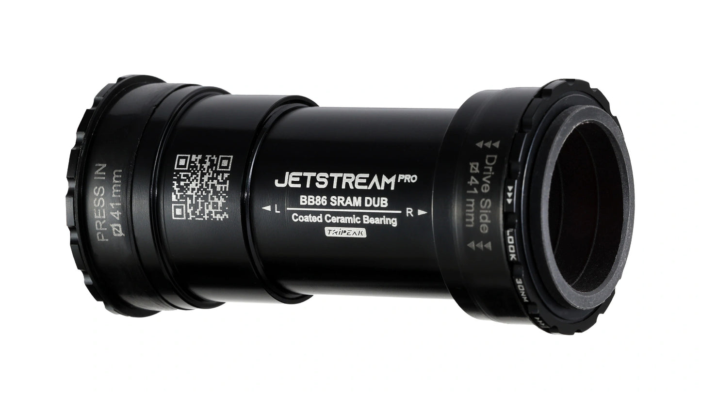 كرسي قاع سيراميك TRiPEAK Jetstream Pro | BSA (68 مم)، ITA (70 مم)، T47 (77.5/86 مم)، BB86 BB30 PF30 (68 مم)، BBRight (79 مم)، BB386 (86.5 مم)