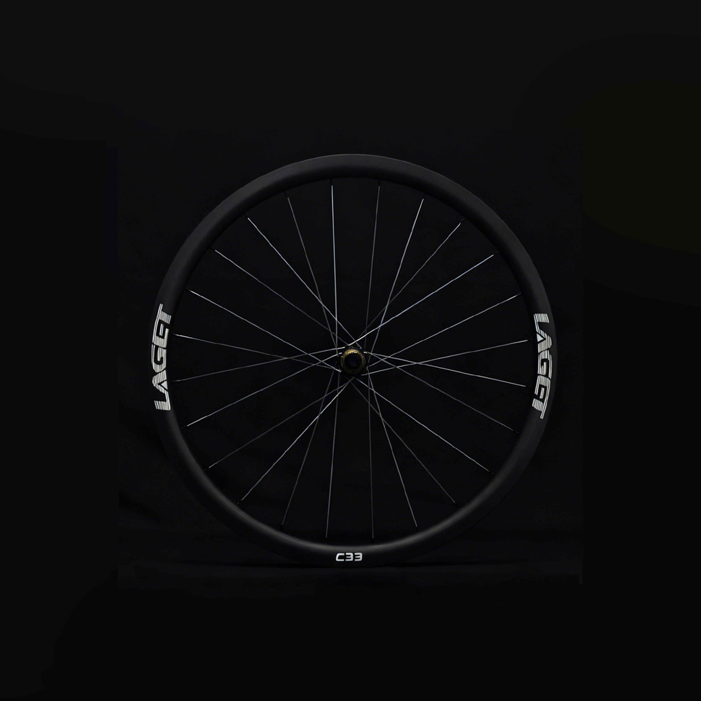 Laget C33 Carbon Gravel Disc Wheelset | 1205g, 33mm Depth, Titanium Spokes