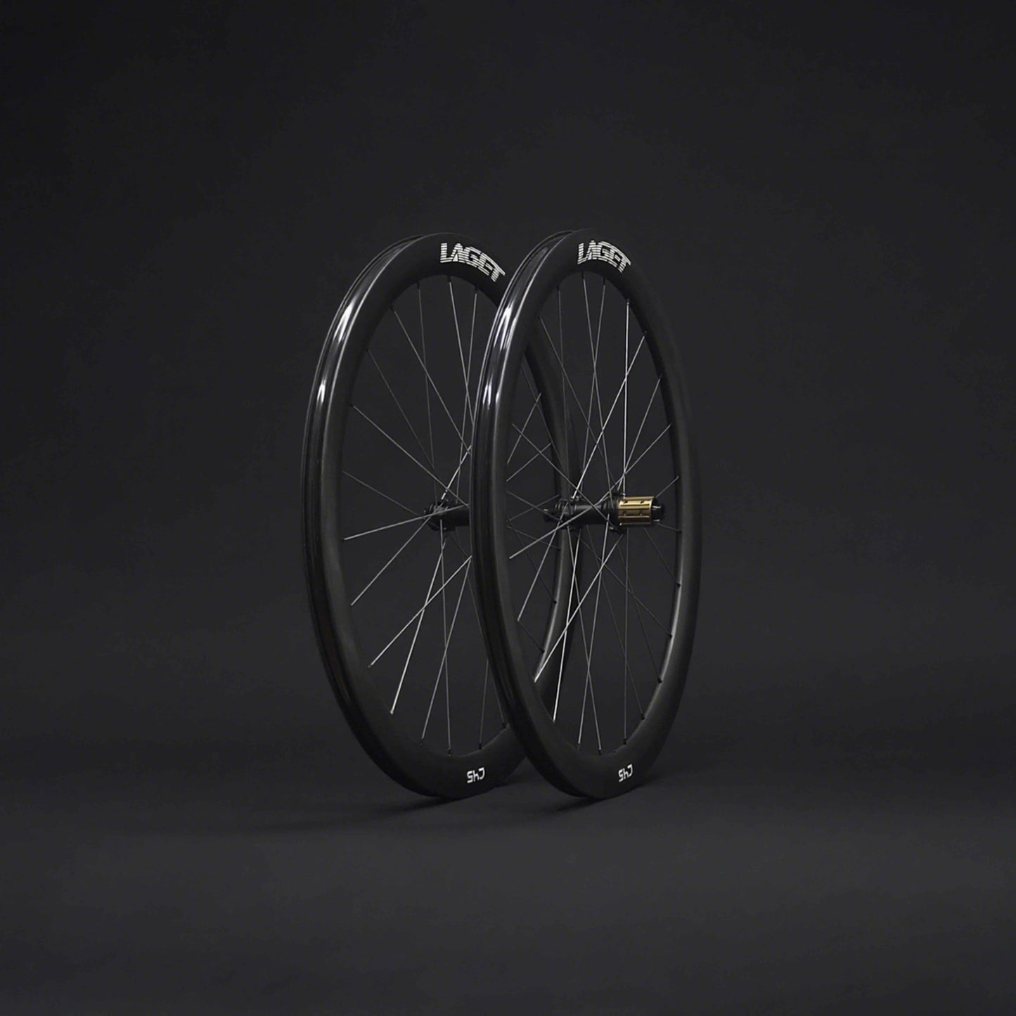Laget C45 Carbon Disc Wheelset | 1238g, 45mm Depth, Titanium Spokes