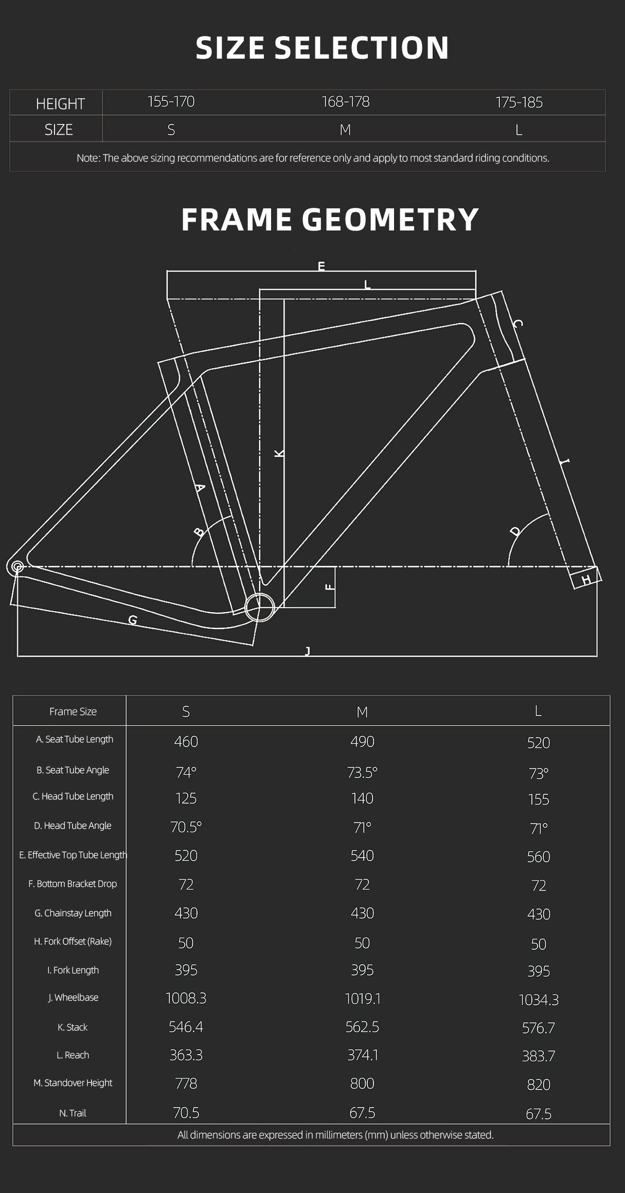 Laget Discovery One titanium-gravelsæt | 3D-Printed Titanium | 1450g (S) | 700x50c