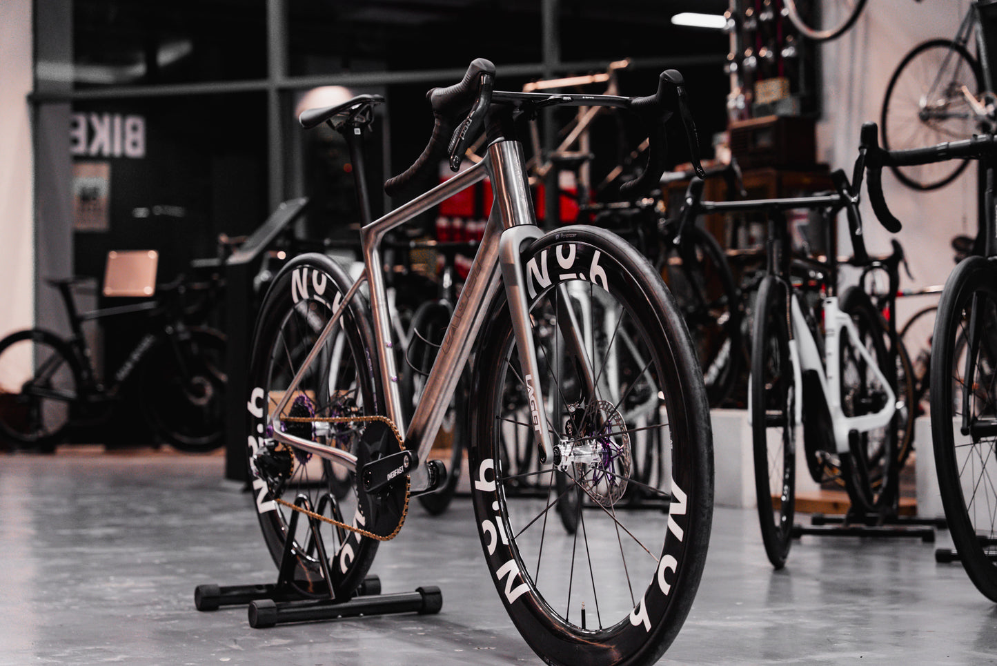 Laget Pioneer One Cadre de route en titane | Titane imprimé en 3D | 1350g (S) | 700x32c