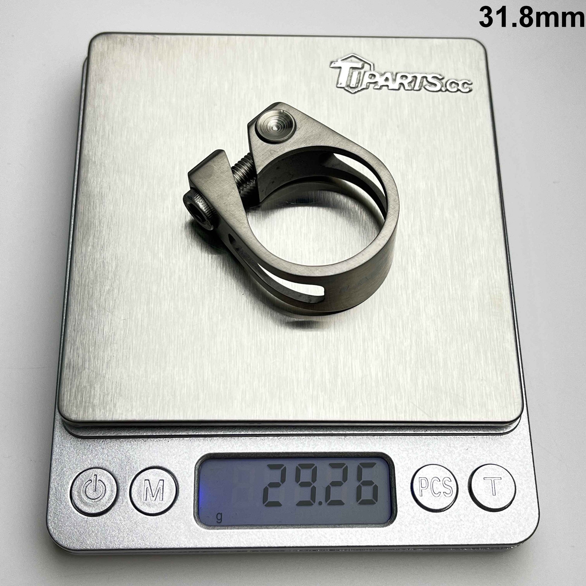 Laget 31.8mm titanium seatpost clamp weight