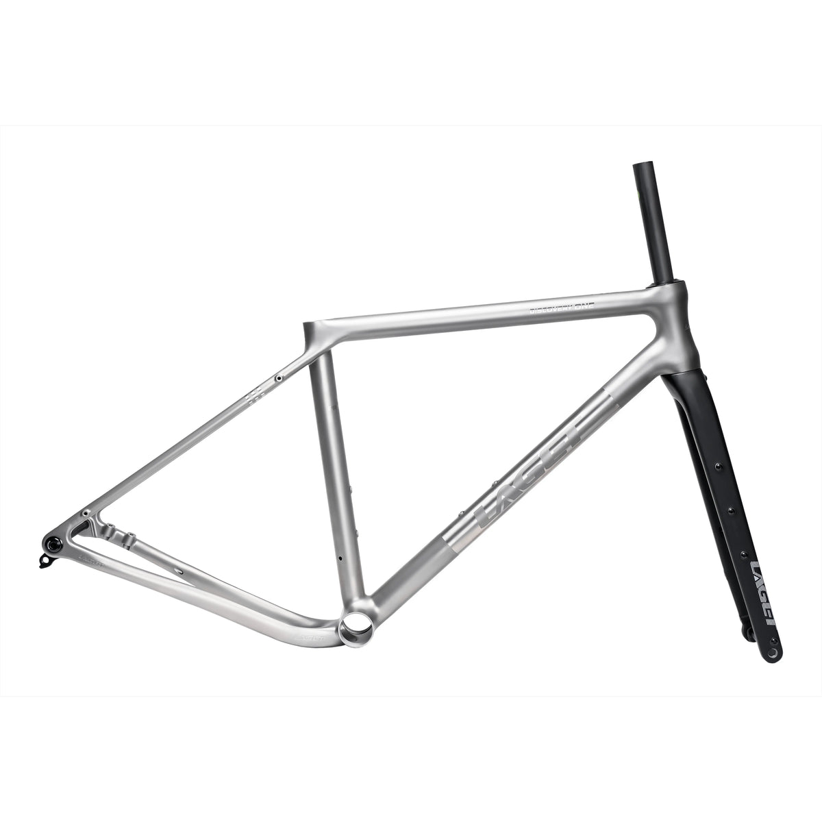 Laget Discovery One Pro matte grey titanium gravel frameset