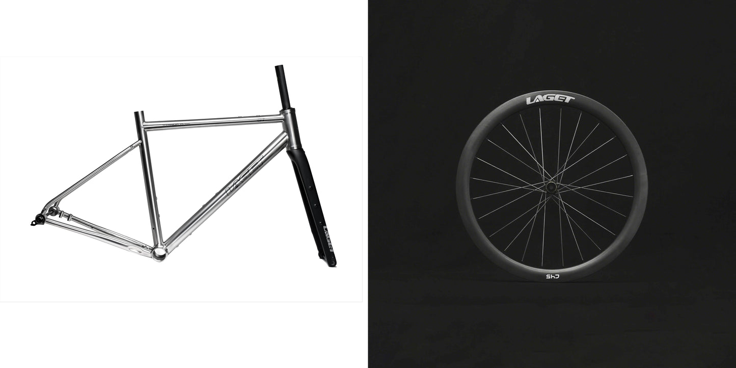 Laget G1 Titanium Gravelový Rámový Set | 1600 g (S) | 700c/650b | Bikepacking Touring