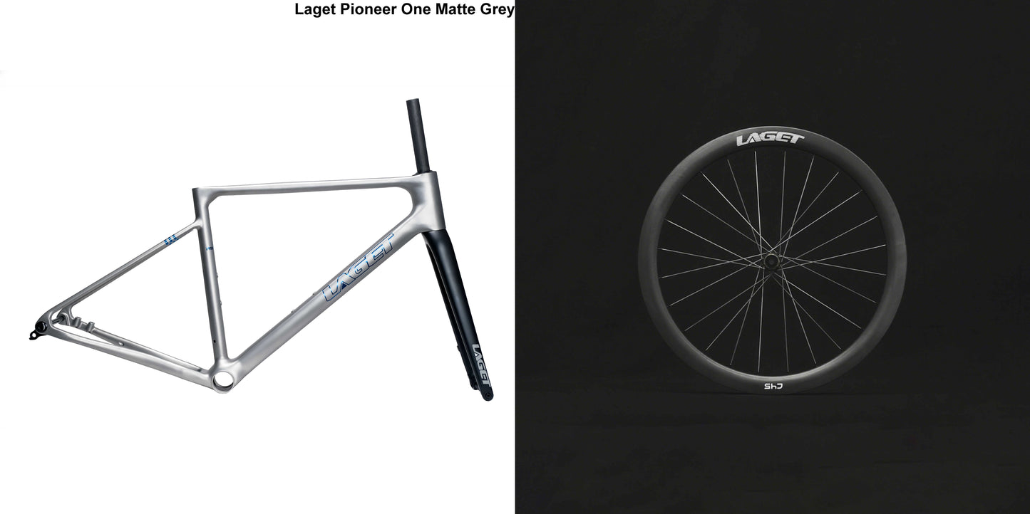 Laget Pioneer One Cadre de route en titane | Titane imprimé en 3D | 1350g (S) | 700x32c