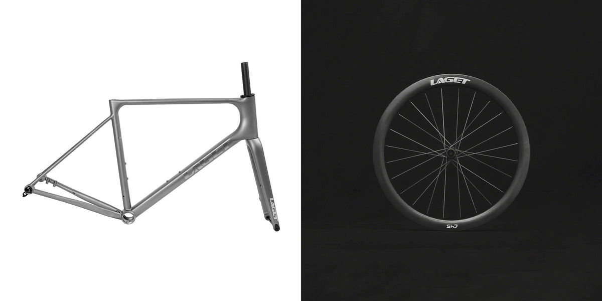 Laget Pioneer SLR titanium frameset C45 bundle