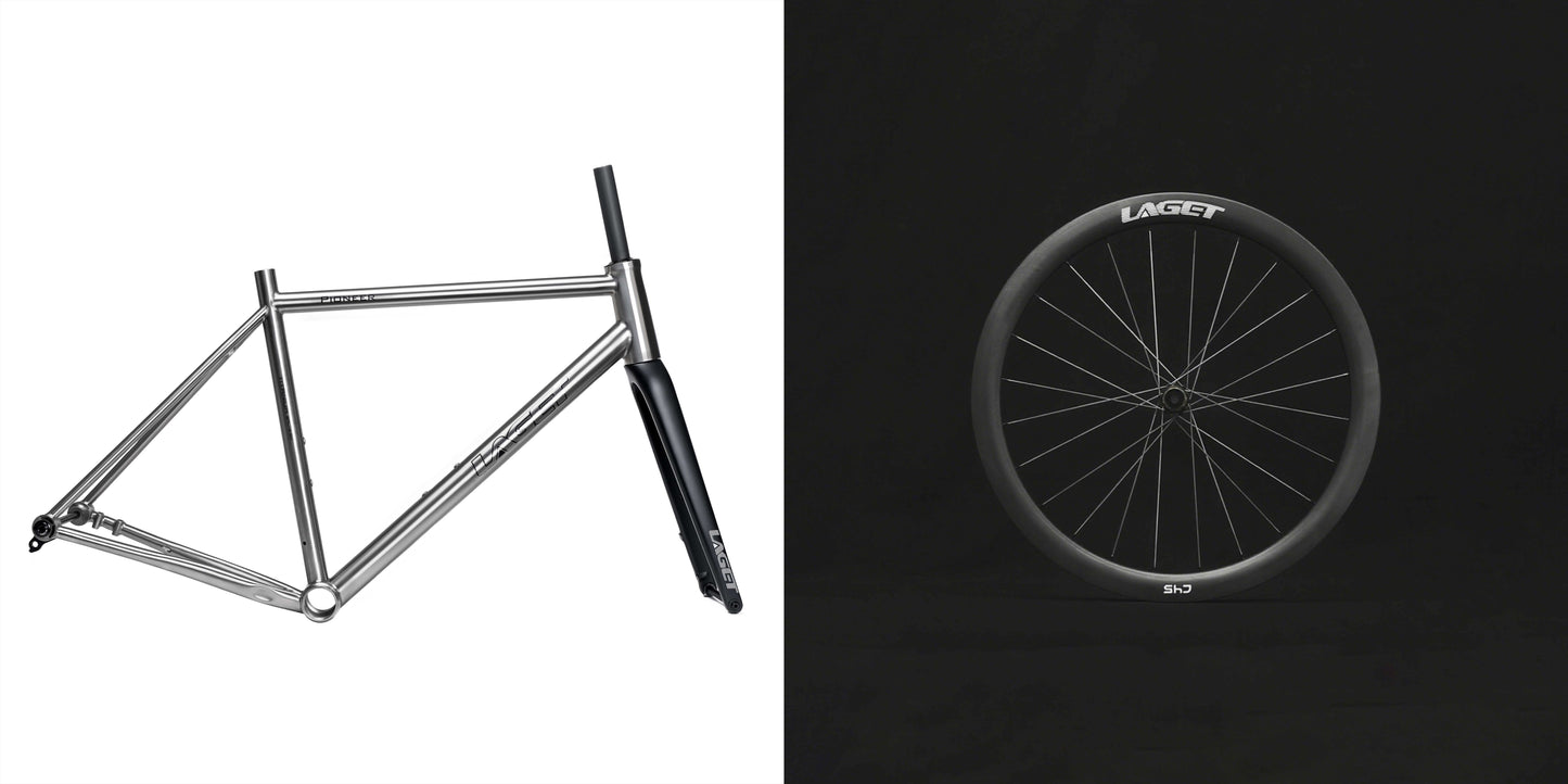 Σκελετός Δρόμου Laget Pioneer Titanium | 1550g (S) | 700x32c