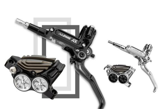 Lewis AX 4 Pistons Hydraulic Disc Brake | Big Size Quad Piston Cooling Fin | Free Worldwide Shipping