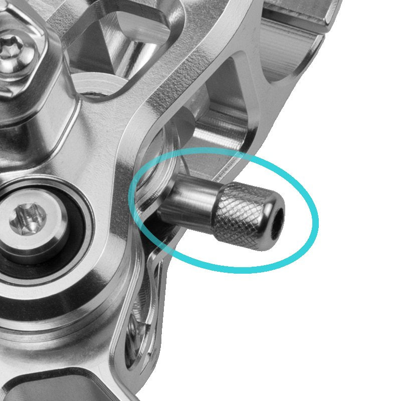 Lewis AX 4-zuiger hydraulische schijfrem | Drievoudige afstelling | Grote koelvin voor vier zuigers | Gratis wereldwijde verzending