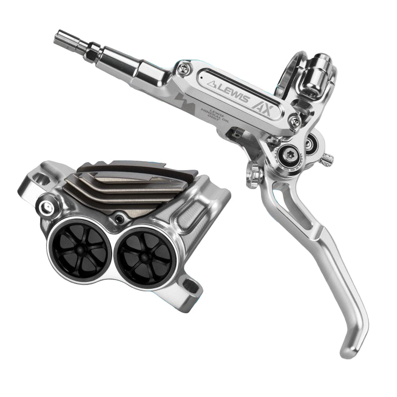 Lewis AX 4-zuiger hydraulische schijfrem | Drievoudige afstelling | Grote koelvin voor vier zuigers | Gratis wereldwijde verzending