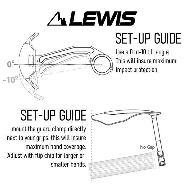 Lewis Prosafe Hand Guard | Protezione per le mani Ebike MTB Downhill Enduro