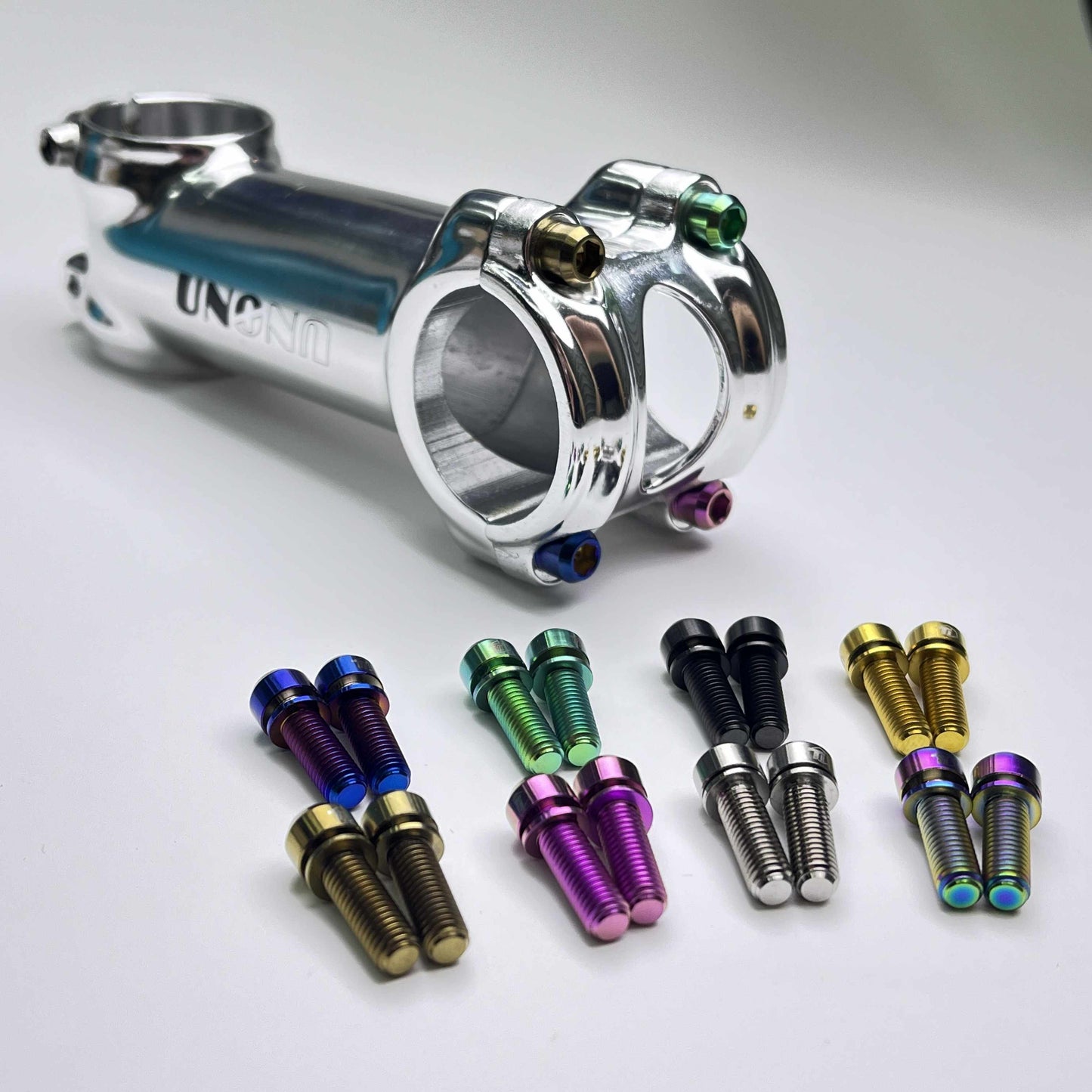 โบลท์ก้านไทเทเนียมหัวแคบ | Ti-ชิ้นส่วน M5x16 M5x18 M5x20 Aero Handlebar MTB handlebar Enve Canyon ขับเคลื่อน Sworks