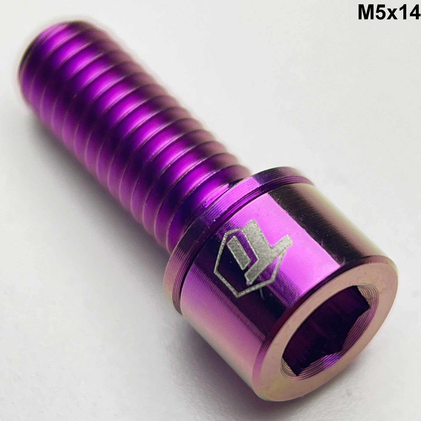 น็อตยึดแฮนด์และคอแฮนด์ไทเทเนียมหัวแคบ M5 | M5x14 16 18 20 | ชุดแฮนด์และคอแฮนด์ 2 ชิ้น