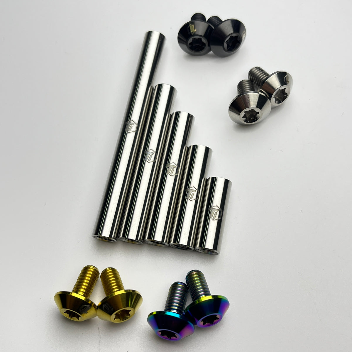 Tiparts Titanium Rear Shock Pivot axle - multiple length