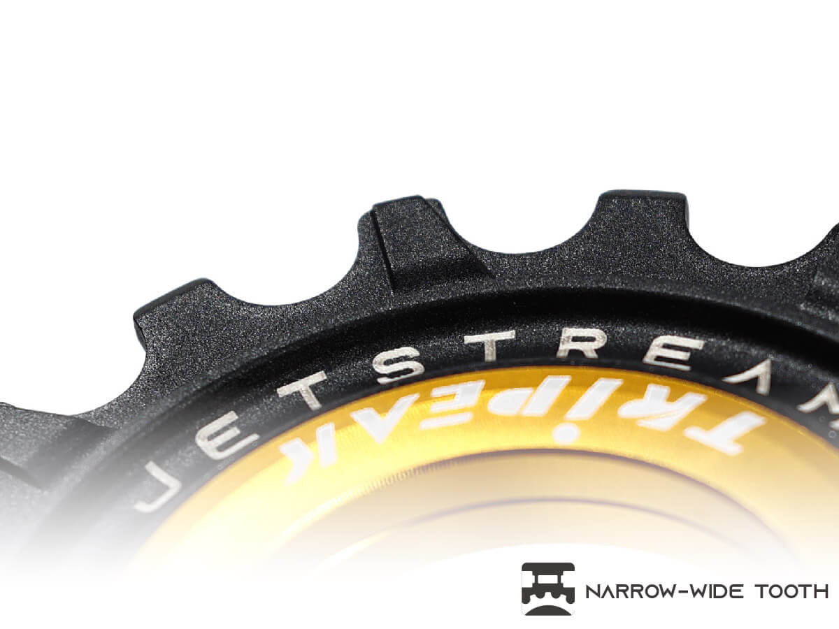 TRiPEAK Jetstream Pro Ceramic Pulley Wheel 11T/18T | Shimano GRX 1x/2x | Asymmetric Oversized Pulley Wheel (AOPW) OSPW