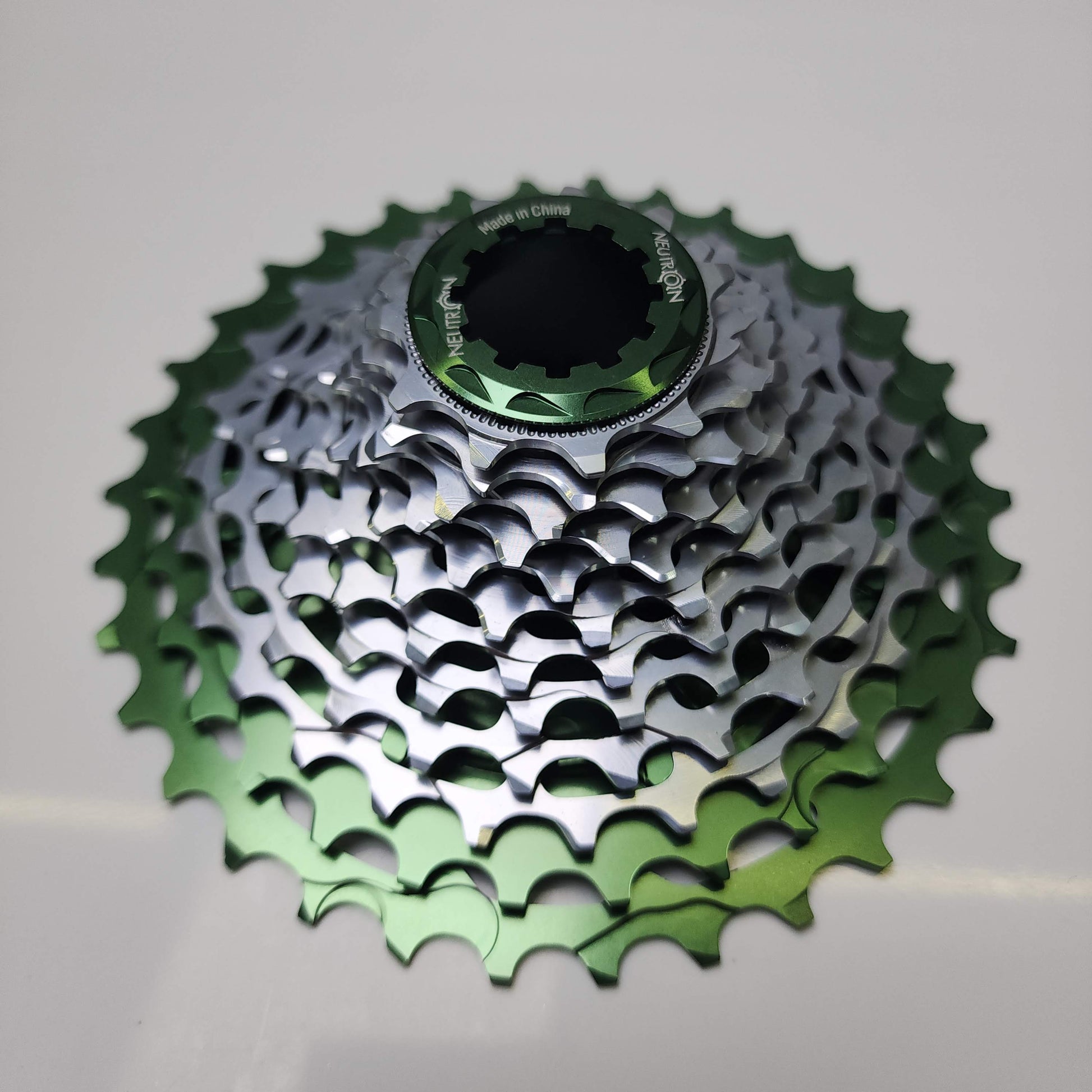 Neutron MK2 12-speed 11-34T storm green cassette