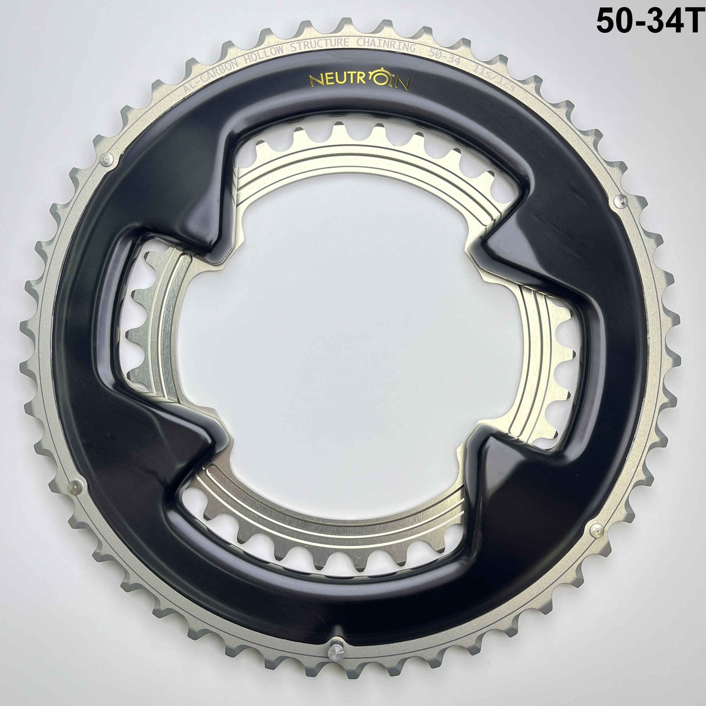 Neutron Hollow Carbon Chainring | 11/12s | 50-34/52-36 | Mulai dari 129g!