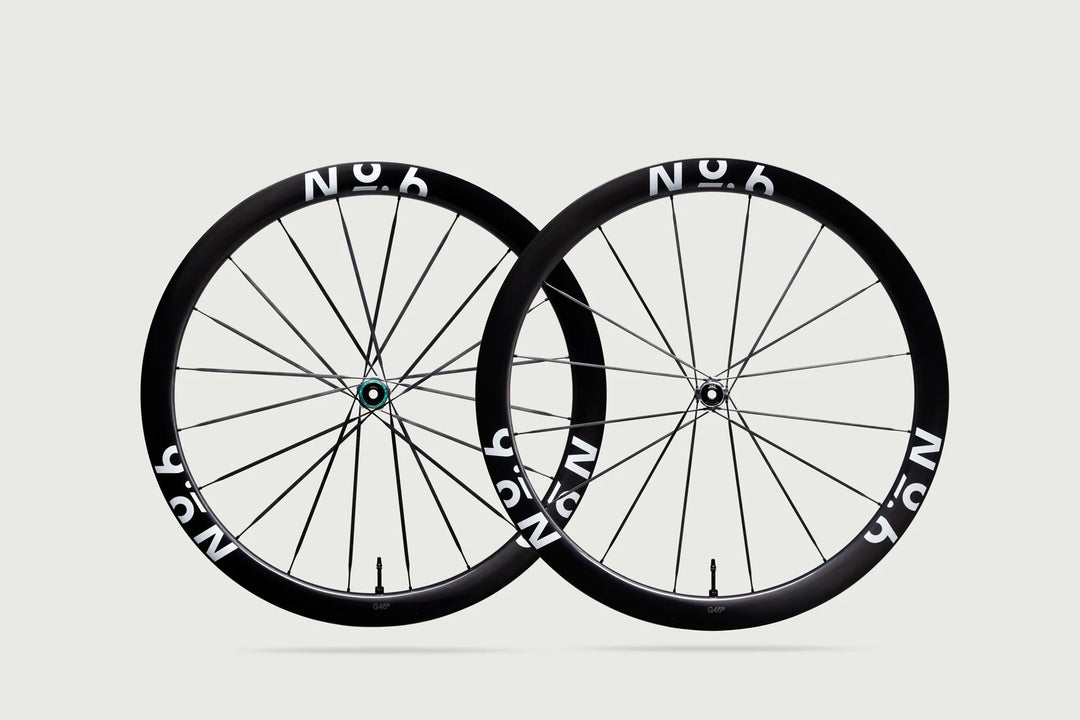 No.6 G45R スーパーライトエアログラベルホイールセット - 1195g、45mm