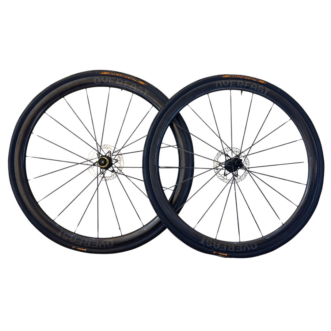 OVERFAST 50mm Ultralight Carbon Disc Wheelset | ONLY 1005g, Carbon Spokes