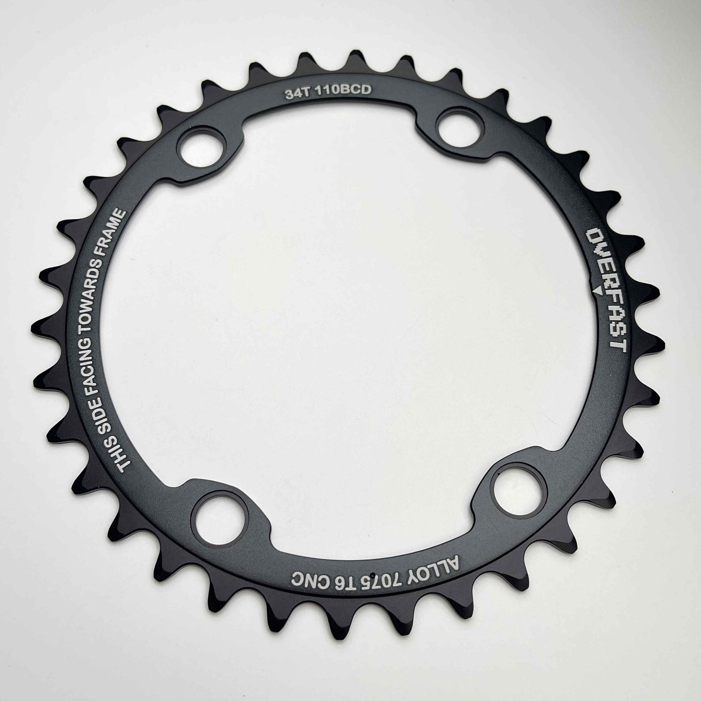Overfast Aero Alloy Chainring | from 175g, 50-34/52-36