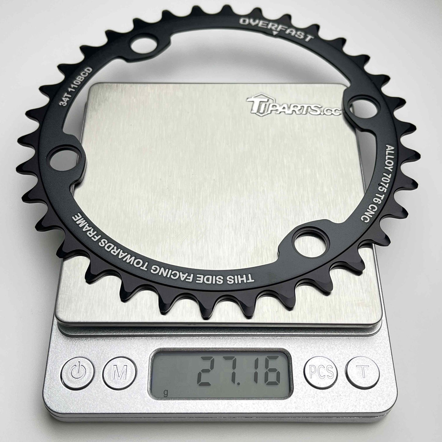 Overfast Aero Alloy Chainring | from 175g, 50-34/52-36