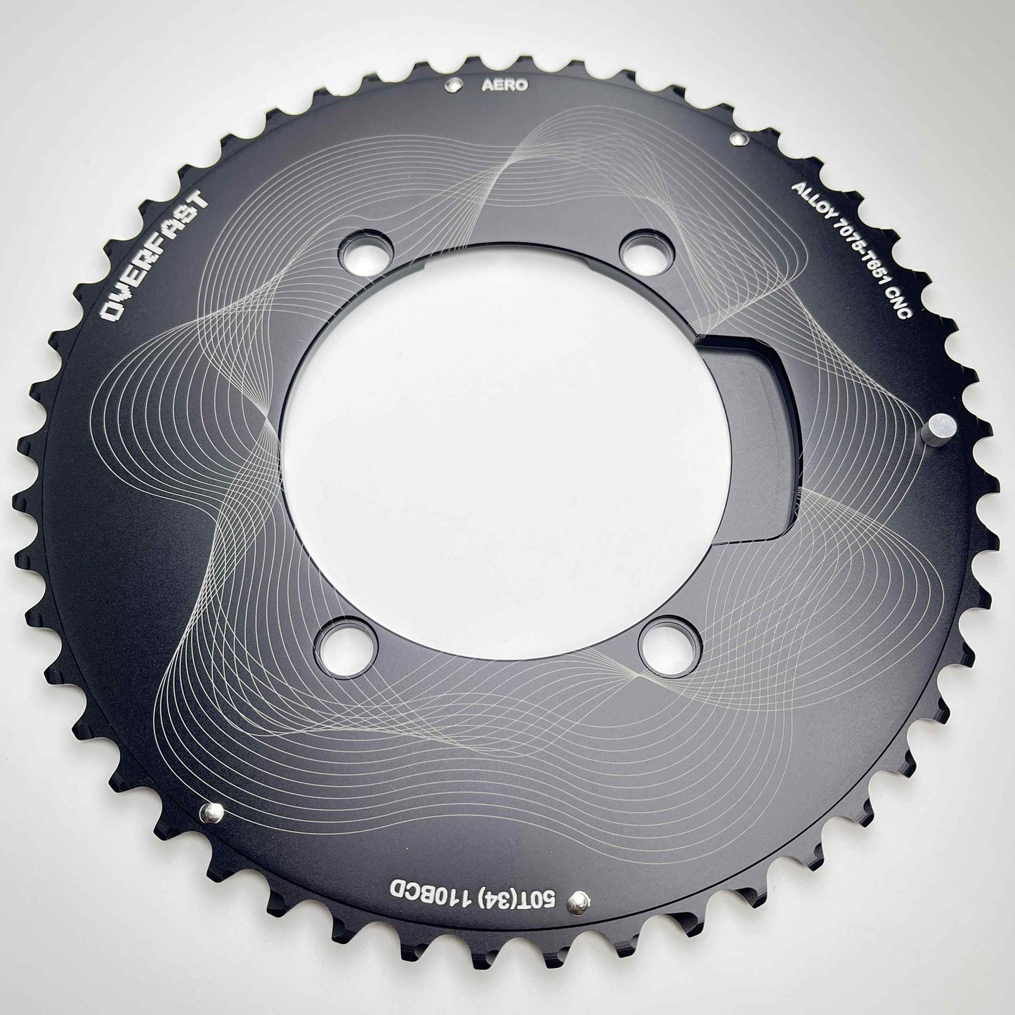 Overfast Aero Alloy Chainring | from 175g, 50-34/52-36