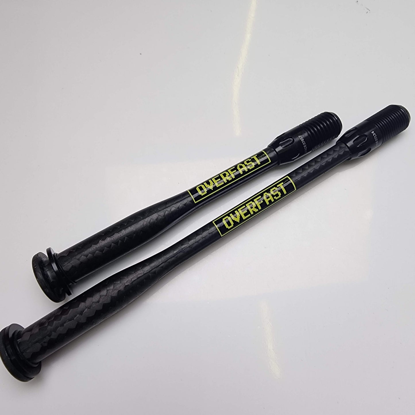 Ejes pasantes de carbono OVERFAST para Factor One, Ostro VAM, O2 VAM – Eje ultraligero para bicicleta de carretera con freno de disco | 950 kgf de resistencia